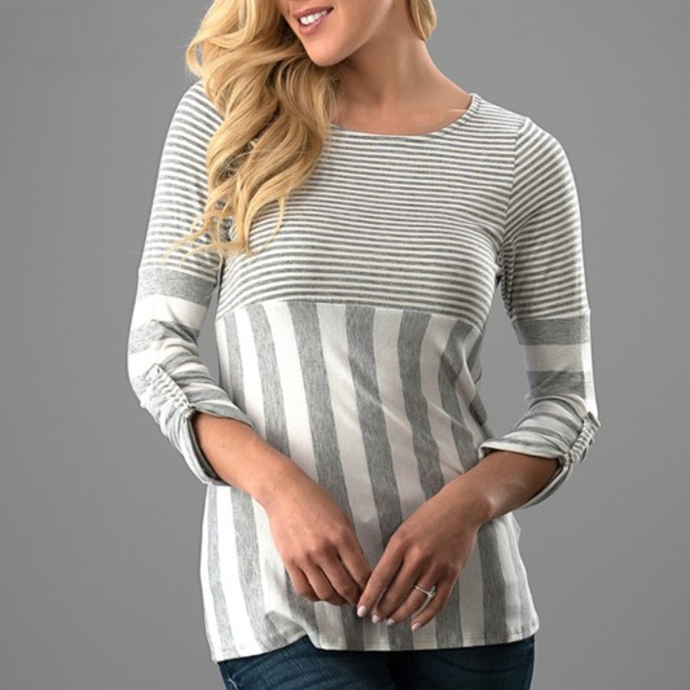 NEW! Sideways Stripes Top